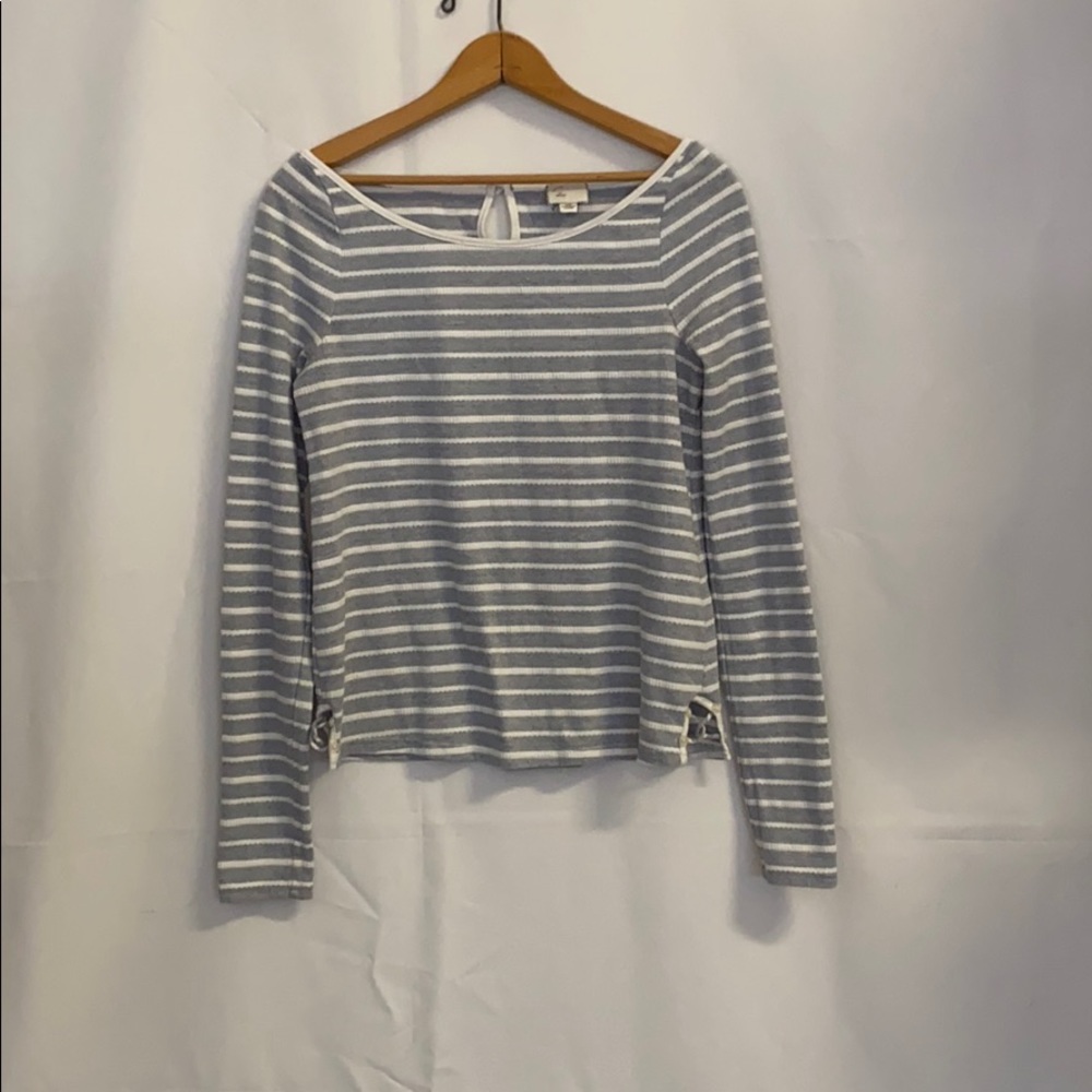 Anthropologie Postmark Striped Long Sleeve Top